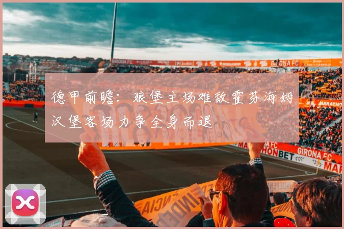 德甲前瞻：狼堡主场难敌霍芬海姆汉堡客场力争全身而退